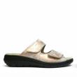 DUNA PINK GOLD SLIPPERS WITH DOUBLE STRAP REMOVABLE INSOLE - photo 2