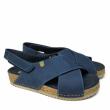 JUNGLA BLUE NUBUK SANDALS WITH STRAP FOR WOMEN - photo 1
