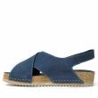JUNGLA BLUE NUBUK SANDALS WITH STRAP FOR WOMEN - photo 3