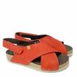JUNGLA RED NUBUK SANDALS WITH STRAP FOR WOMEN - photo 1