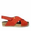 JUNGLA RED NUBUK SANDALS WITH STRAP FOR WOMEN - photo 2