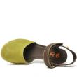 JUNGLA OLIVE GREEN LEATHER SANDALS WITH STRAP FOR WOMEN - photo 3