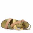 ENVAL SOFT GREEN NABUK BRAIDED SANDALS WITH BUCKLE - photo 3