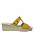 SUSIMODA BISCUIT COLOURED LEATHER SLIPPERS WITH STRAP AND REMOVABLE INSOLE - photo 1