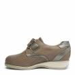 DUNA LEATHER TAUPE SHOES WITH STRAP AND REMOVABLE INSOLE - photo 2