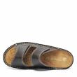 SUSIMODA LEATHER MEN SLIPPERS WITH DOUBLE STRAP AND REMOVABLE INSOLE COFFEE BROWN - photo 3