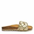 VERBENAS RAI GOLD SLIPPERS WITH CROSSED BAND - photo 1