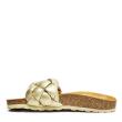 VERBENAS RAI GOLD SLIPPERS WITH CROSSED BAND - photo 2