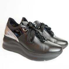 COMART ULTRALIGHT WEDGE SHOE LEATHER WITH RUCHES