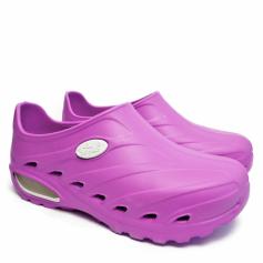 SUN SHOES PROFESSIONAL ANTISLIP CLOGS FOR COOKS AND HEALTHCARE STAFF MAGENTA RED