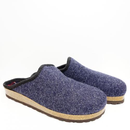 TIROL MOLVENO MEN'S SLIPPERS ANATOMICAL FOOTBED CORK AND MERINOS WOOL JEANS
